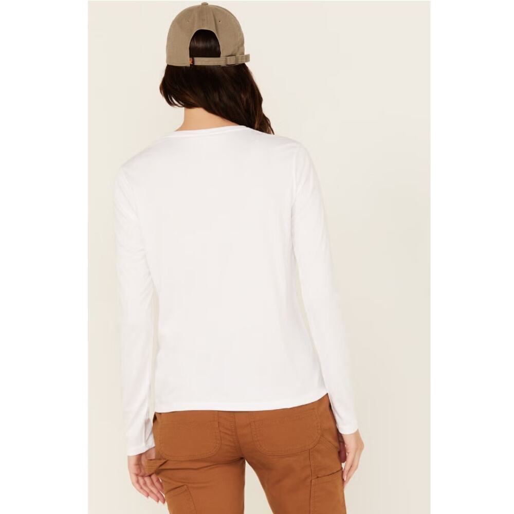 Carhartt Women's White Force Sun Defender Long Sleeve Graphic T-Shirt Size M - Picture 4 of 9